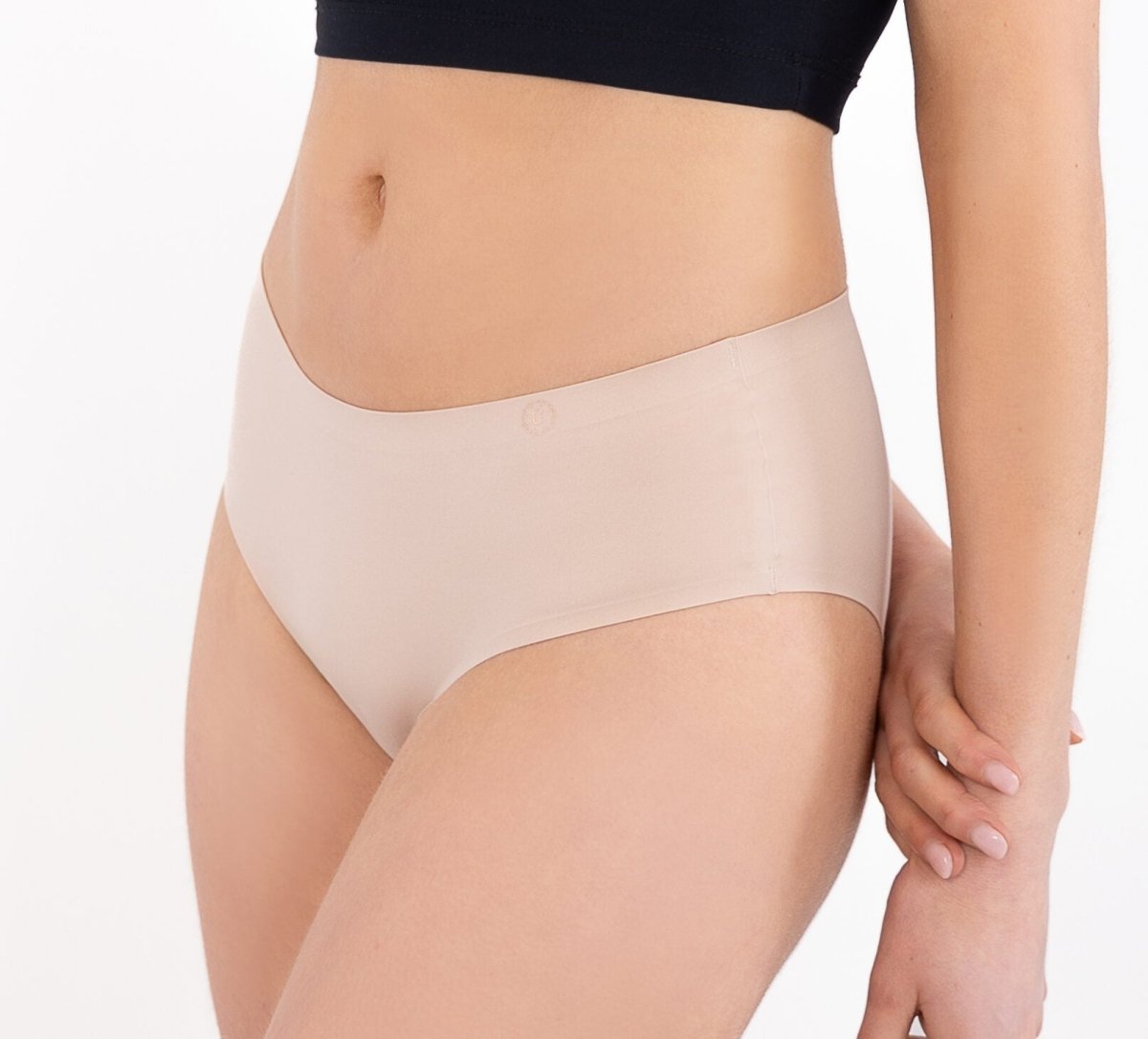 Pack x3 Calzón Pantaleta Invisible Sin Costuras Beige Color Piel Microfibra