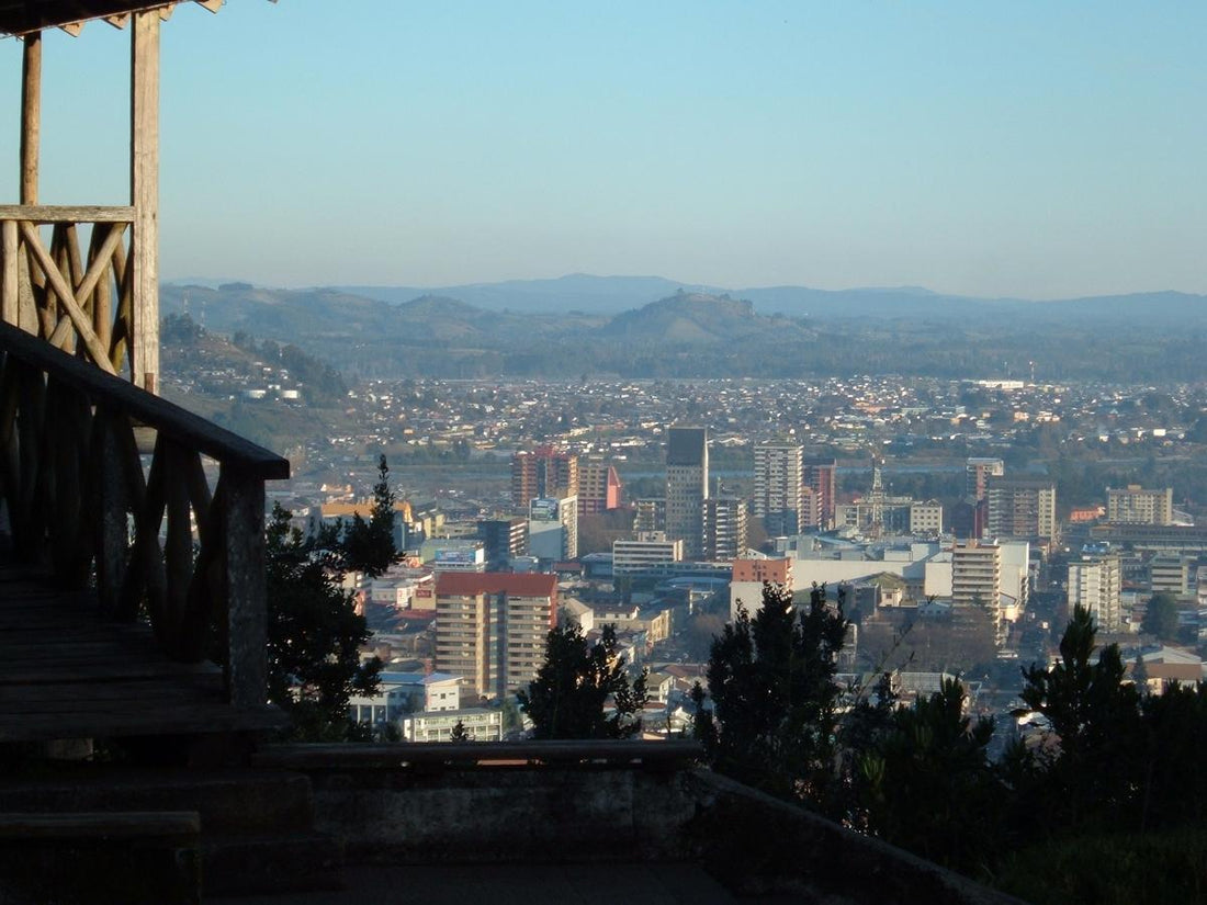 Temuco desde el Cerro Ñielol (punto de venta de Única Lingerie)